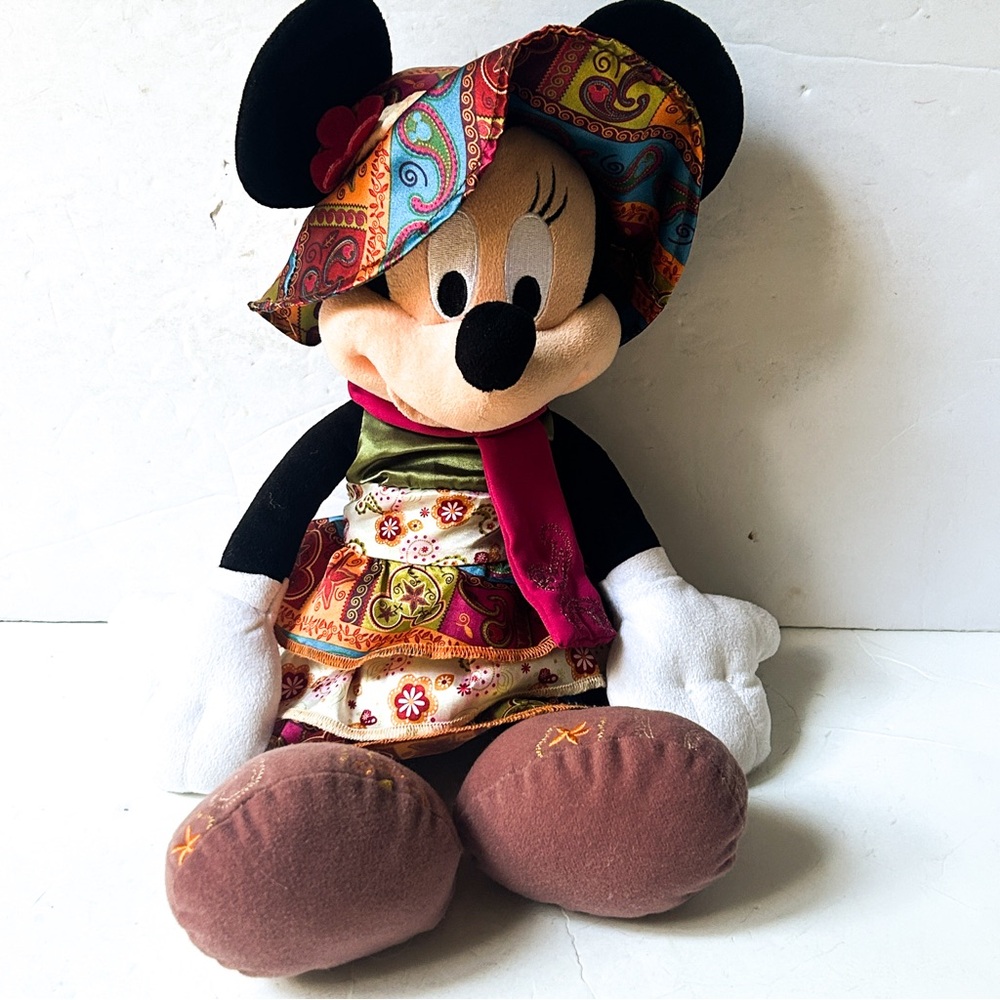 Bohemian Minnie Mouse Plush Authentic Disney Parks Original